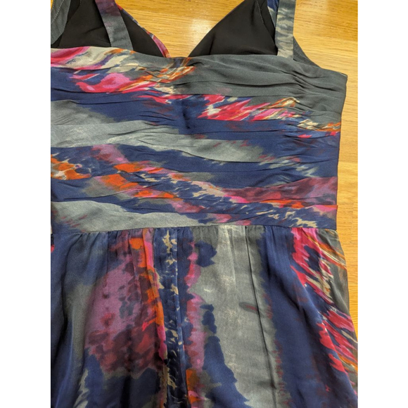 Andrew Marc Silk Mini Dress Cross Front Size 10 NWT - Picture 14 of 14